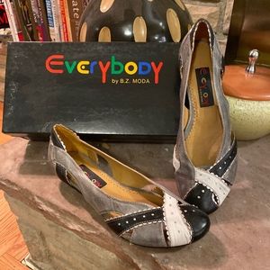 Everybody by BZ MODA "Lario" multi-tone flats